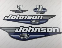 Johnson 90HP Ocean Pro 1999-2000 Outboard Decal Kit